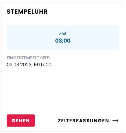 Stempeluhr anwesend Stempeluhr anwesend