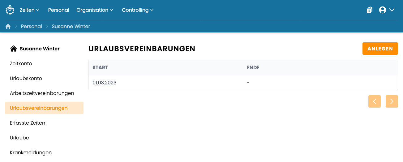 Urlaubsvereinbarungen Urlaubsvereinbarungen