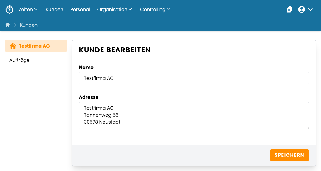 Kunden bearbeiten Kunden bearbeiten