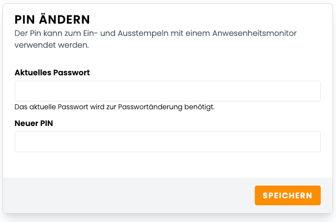 PIN ändern PIN ändern