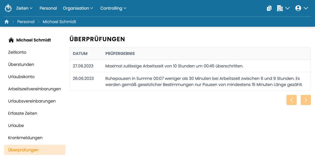 Ergebnisse je Mitarbeiter Ergebnisse je Mitarbeiter