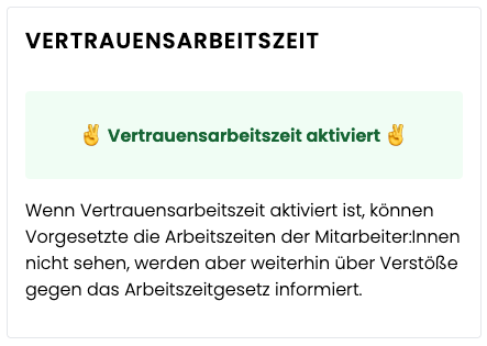 ZeitFabrik Vertrauensarbeitszeit - Vertrauensarbeitszeit aktiv Mitarbeiter ZeitFabrik Vertrauensarbeitszeit - Vertrauensarbeitszeit aktiv Mitarbeiter